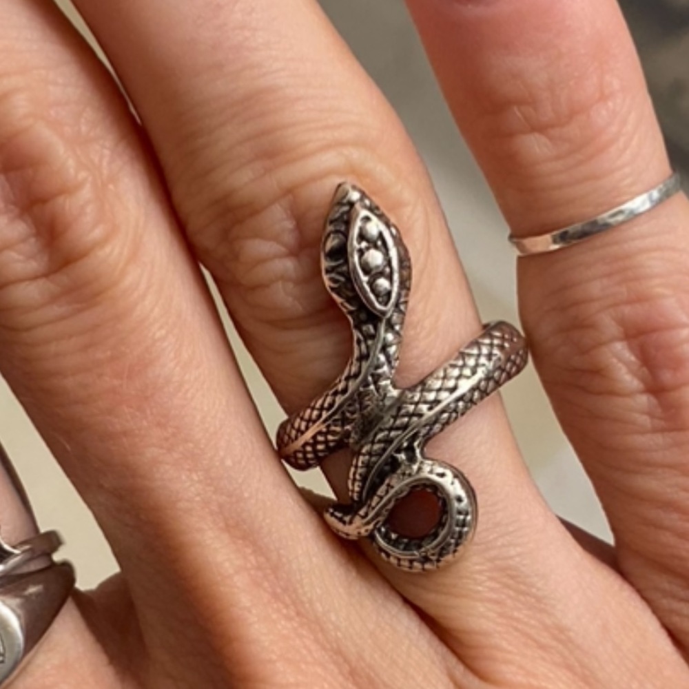 Sterling silver Snake ring